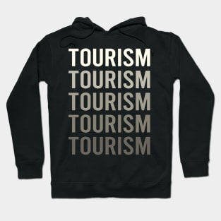 Grey Text Tourism Hoodie